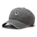 Smiley Face Baseball Cap (Grey)